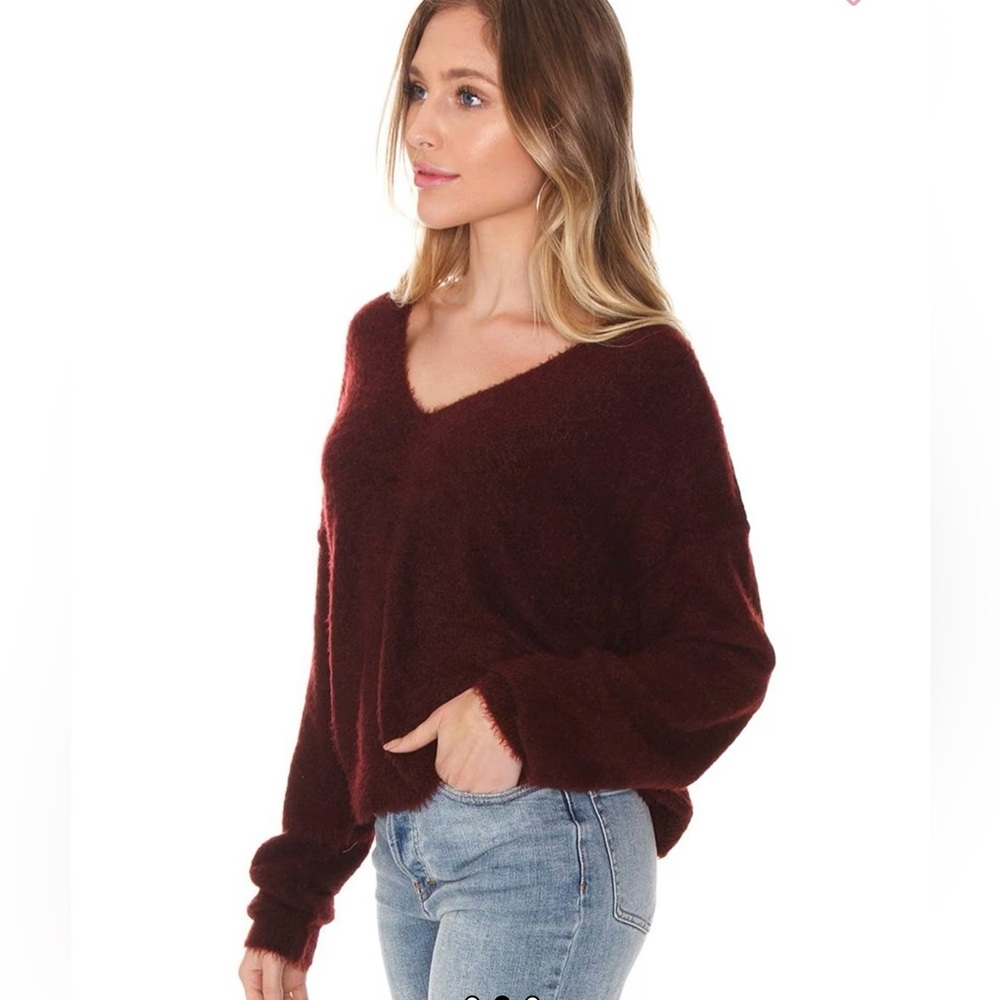 Free People - Princess V-Neck Sweater - Picture 2 of 10